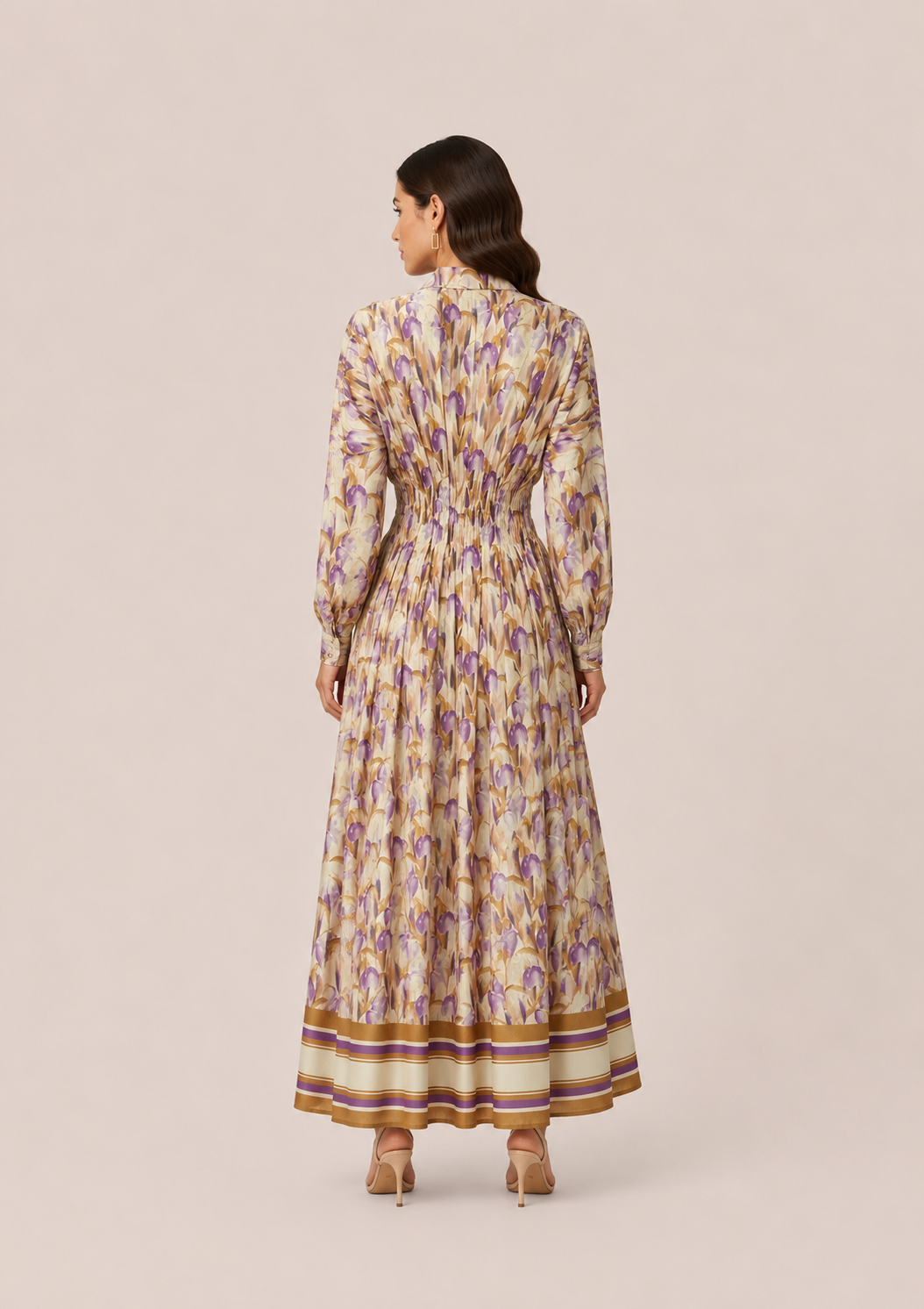 Watercolor Floral Shirt Dress