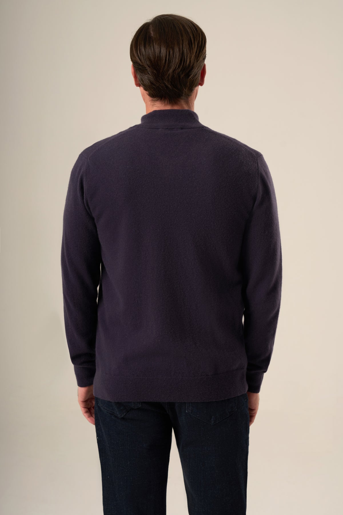 Men’s Wool-Cashmere Zip Cardigan