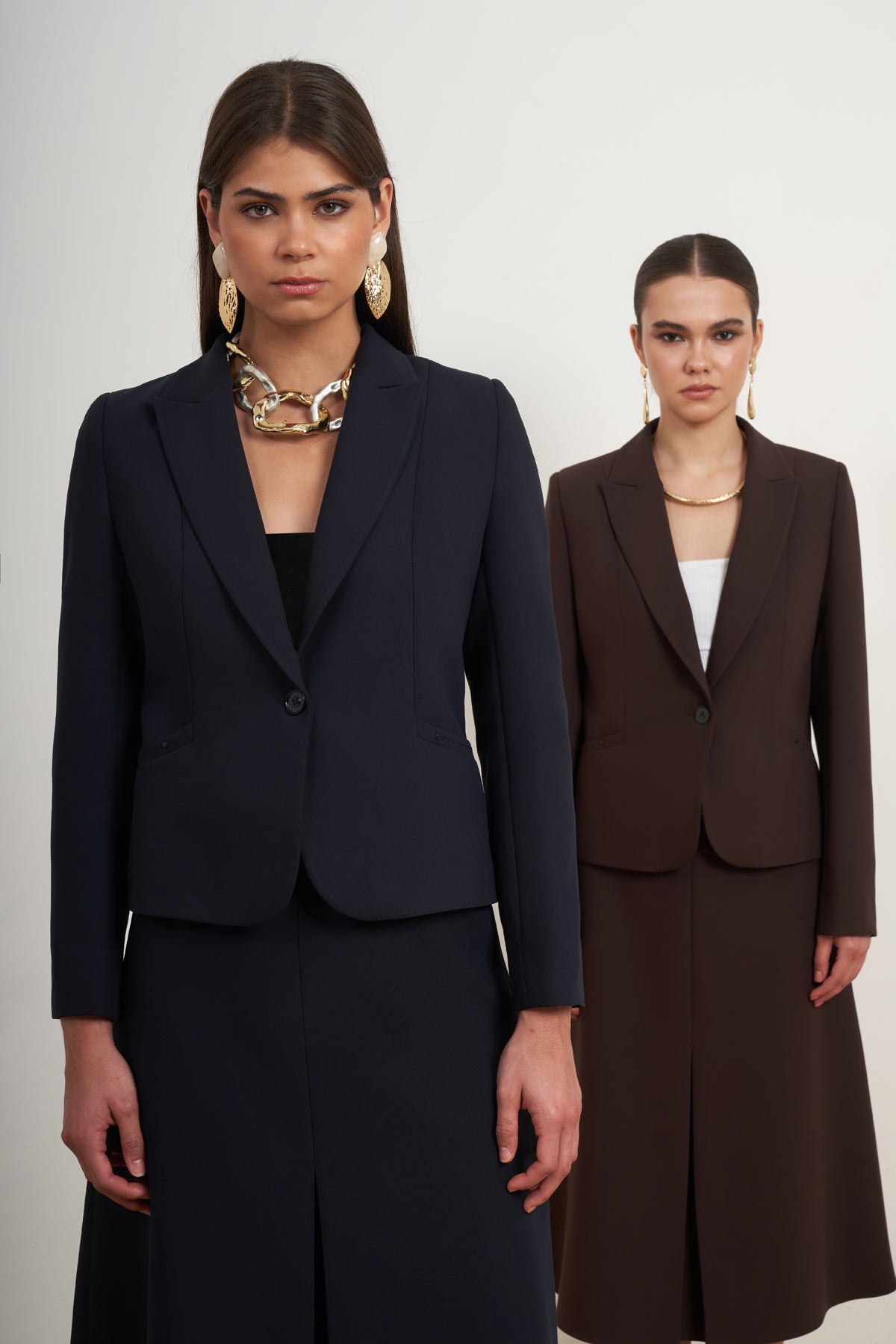 Classic Blazer Skirt Set