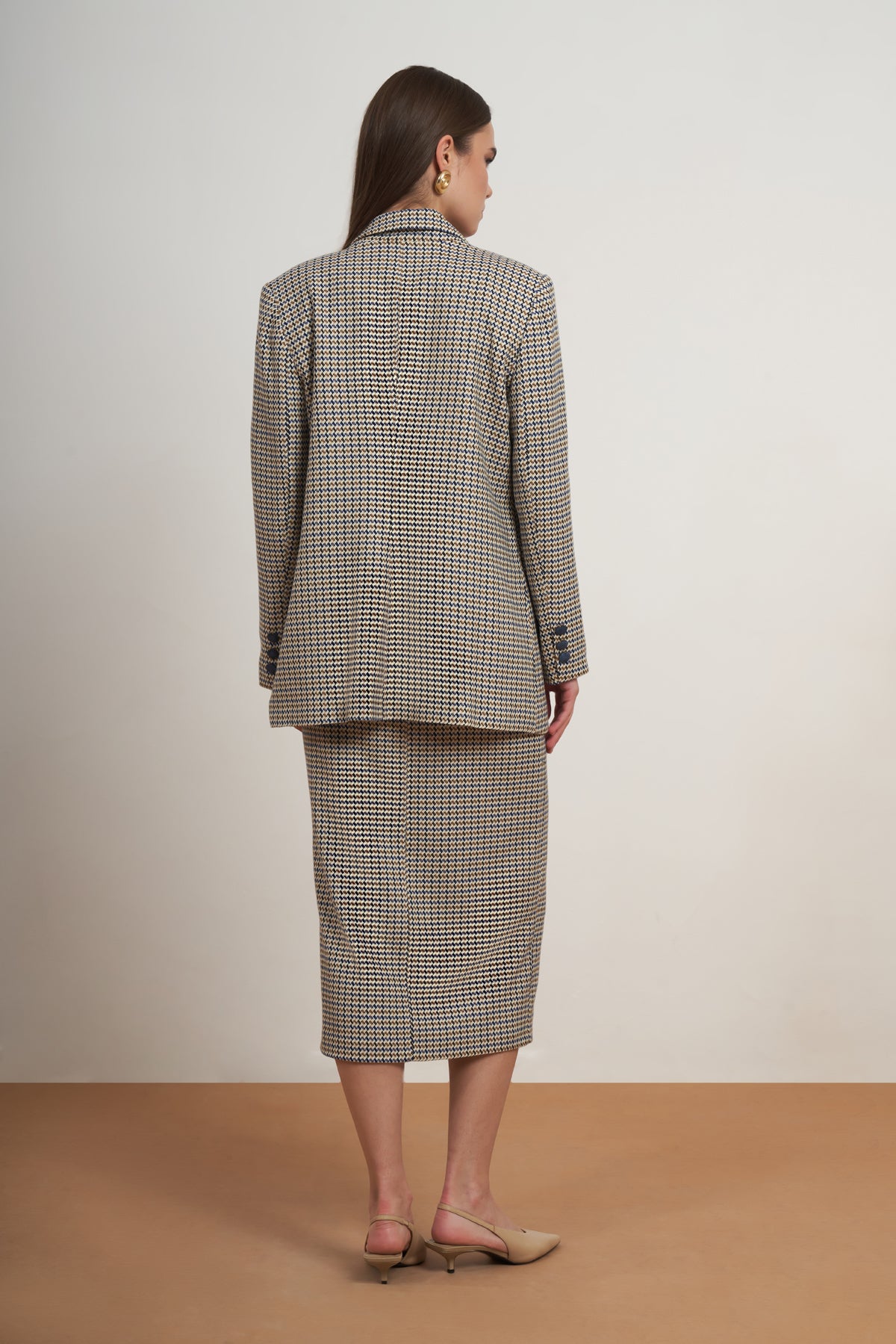 Heritage Check Blazer & Skirt Set