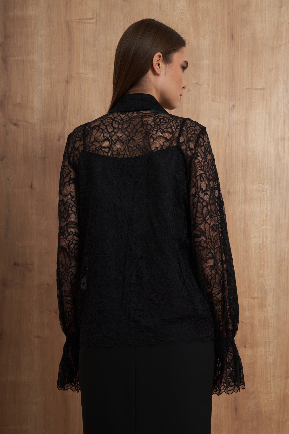 Black Lace Blouse
