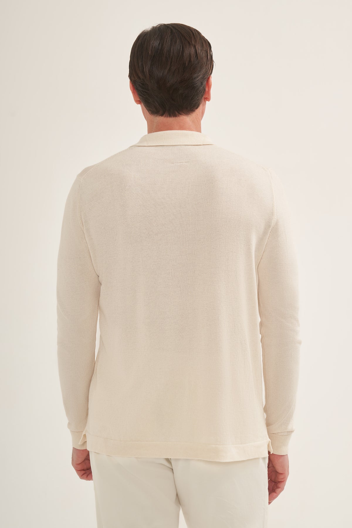 Knit Lightweight Polo Long Sleeves
