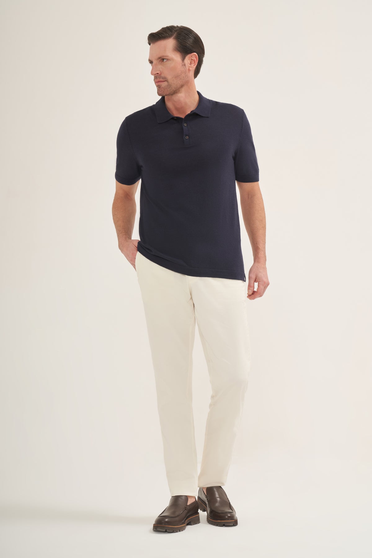 Knit Lightweight Polo Shirt