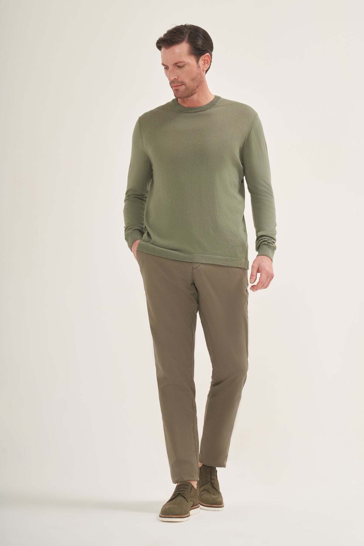 Lightweight Knit T-Shirt Long Sleeves