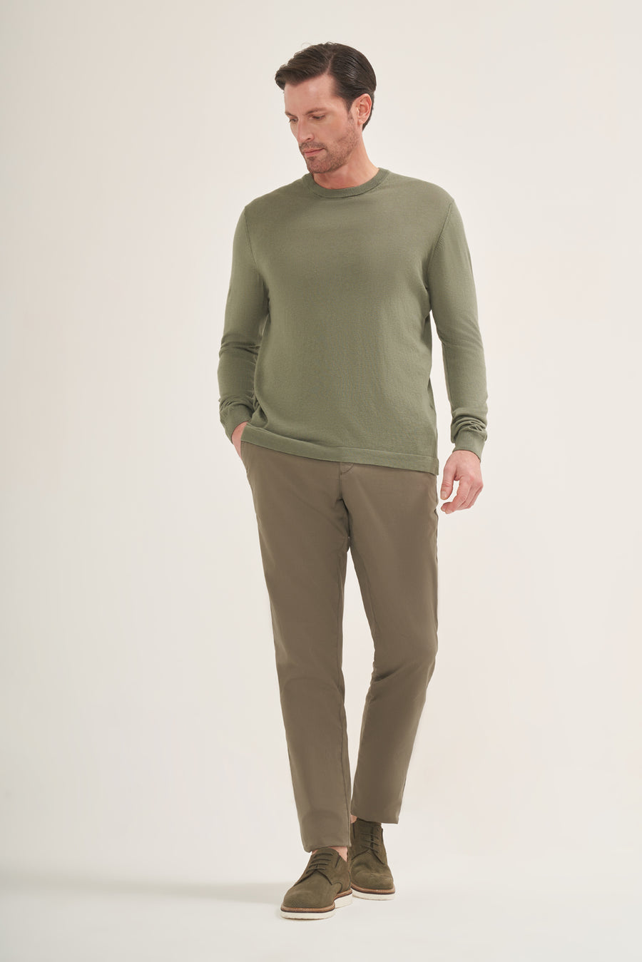 Lightweight Knit T-Shirt Long Sleeves