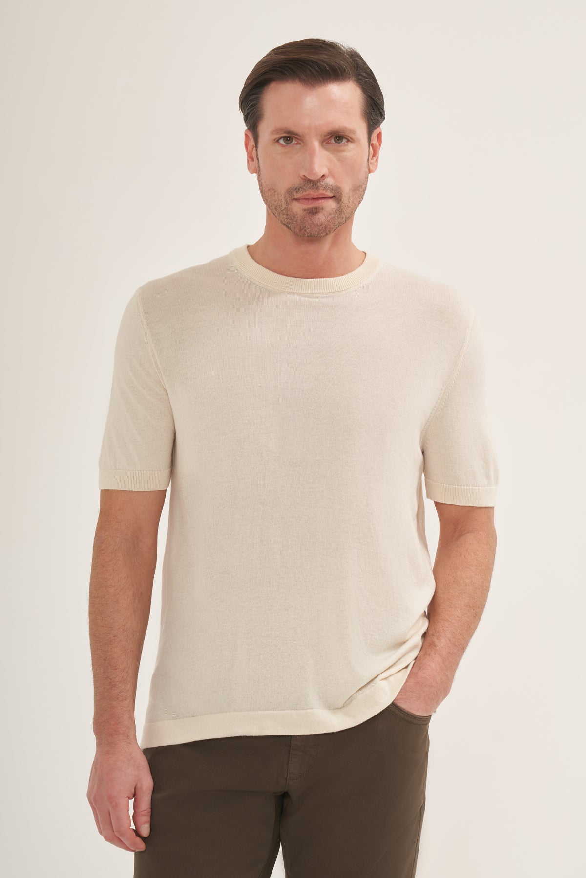 Light Weight Knit T-Shirt