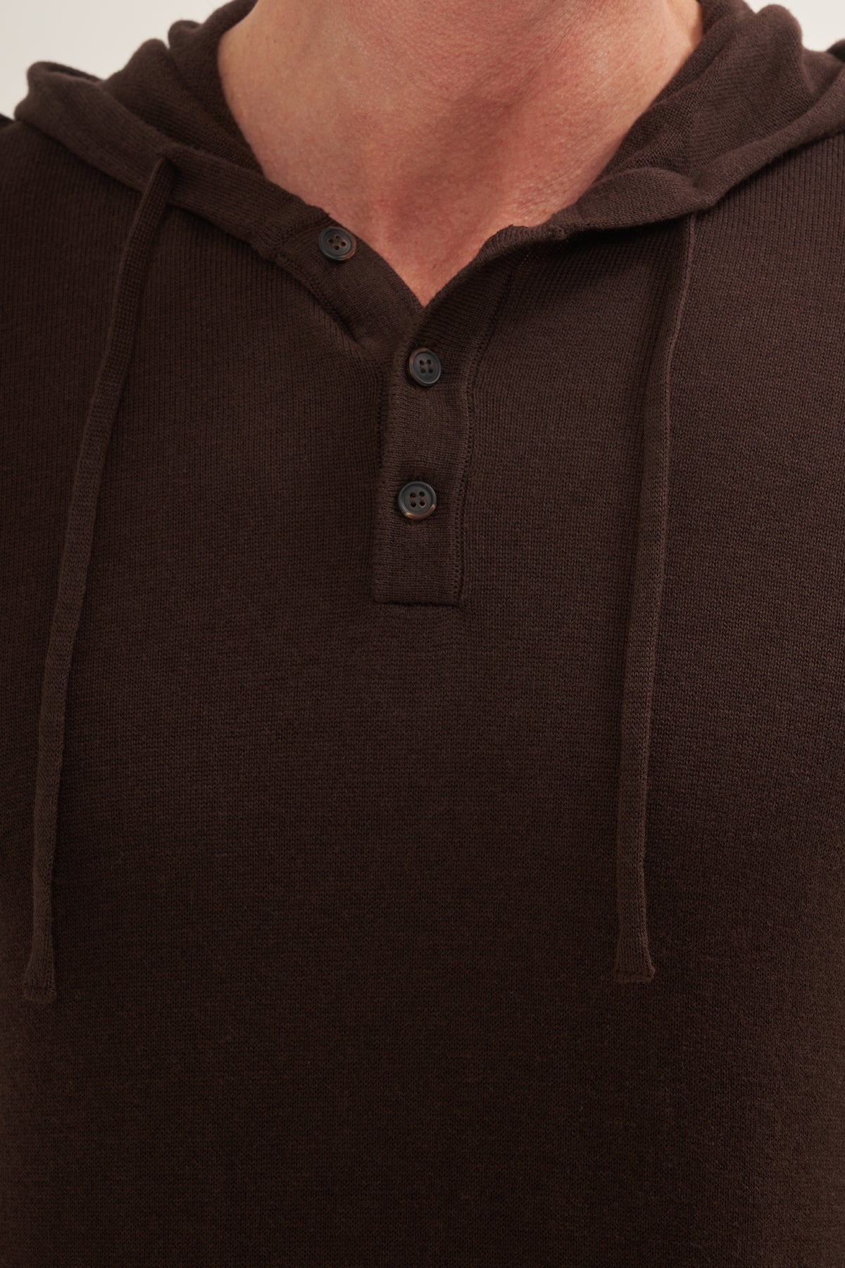 Lightweight Polo Knit Hoodie