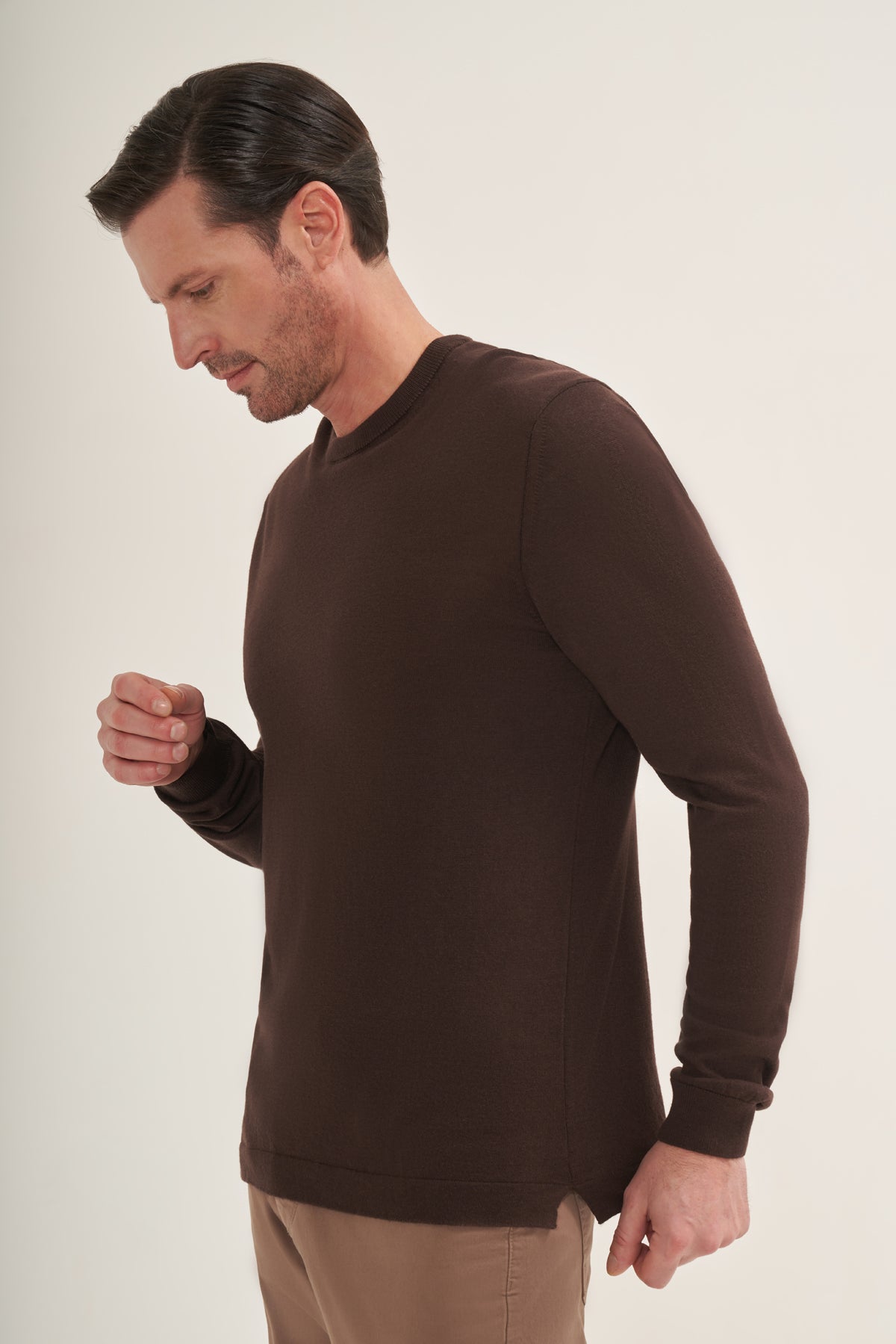 Lightweight Knit T-Shirt Long Sleeves