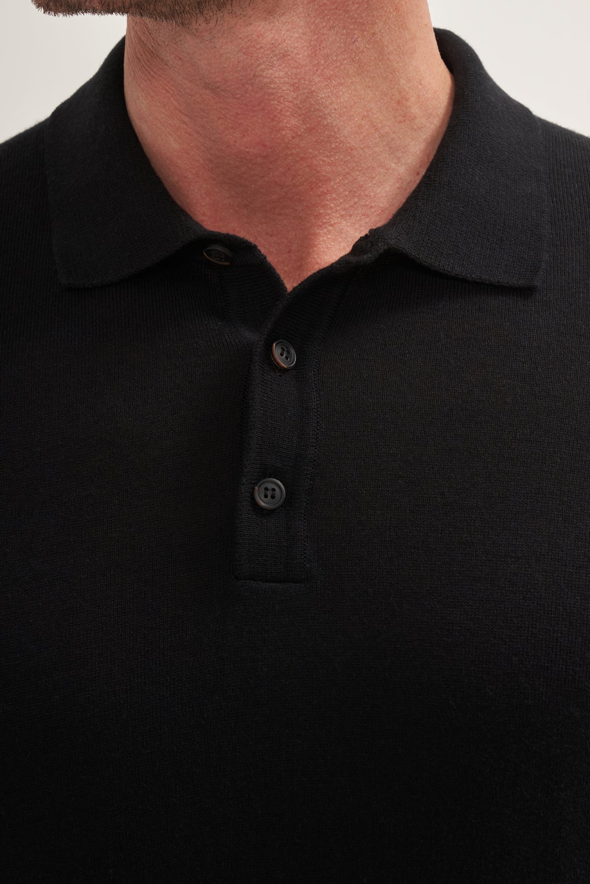 Knit Lightweight Polo Long Sleeves