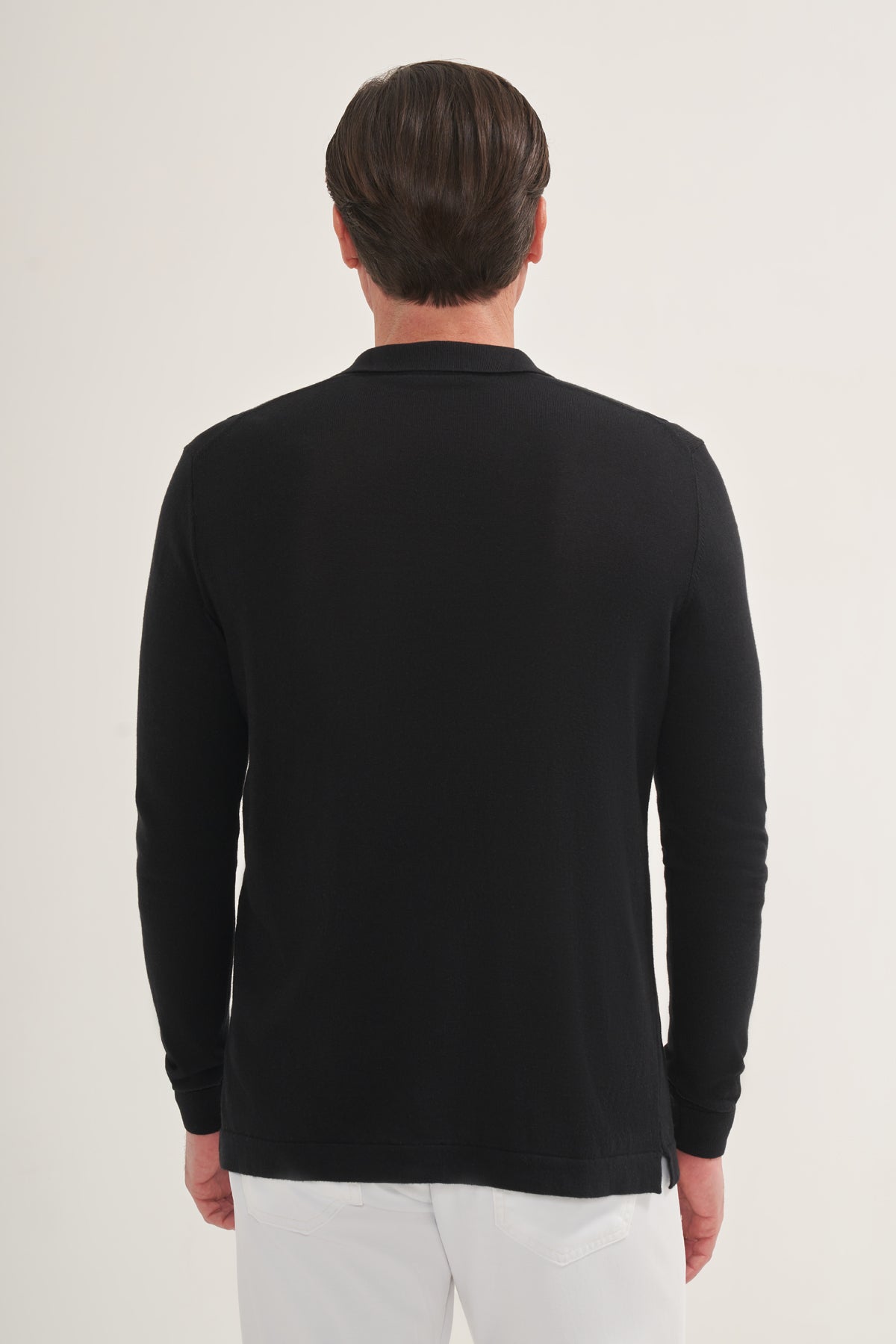 Knit Lightweight Polo Long Sleeves