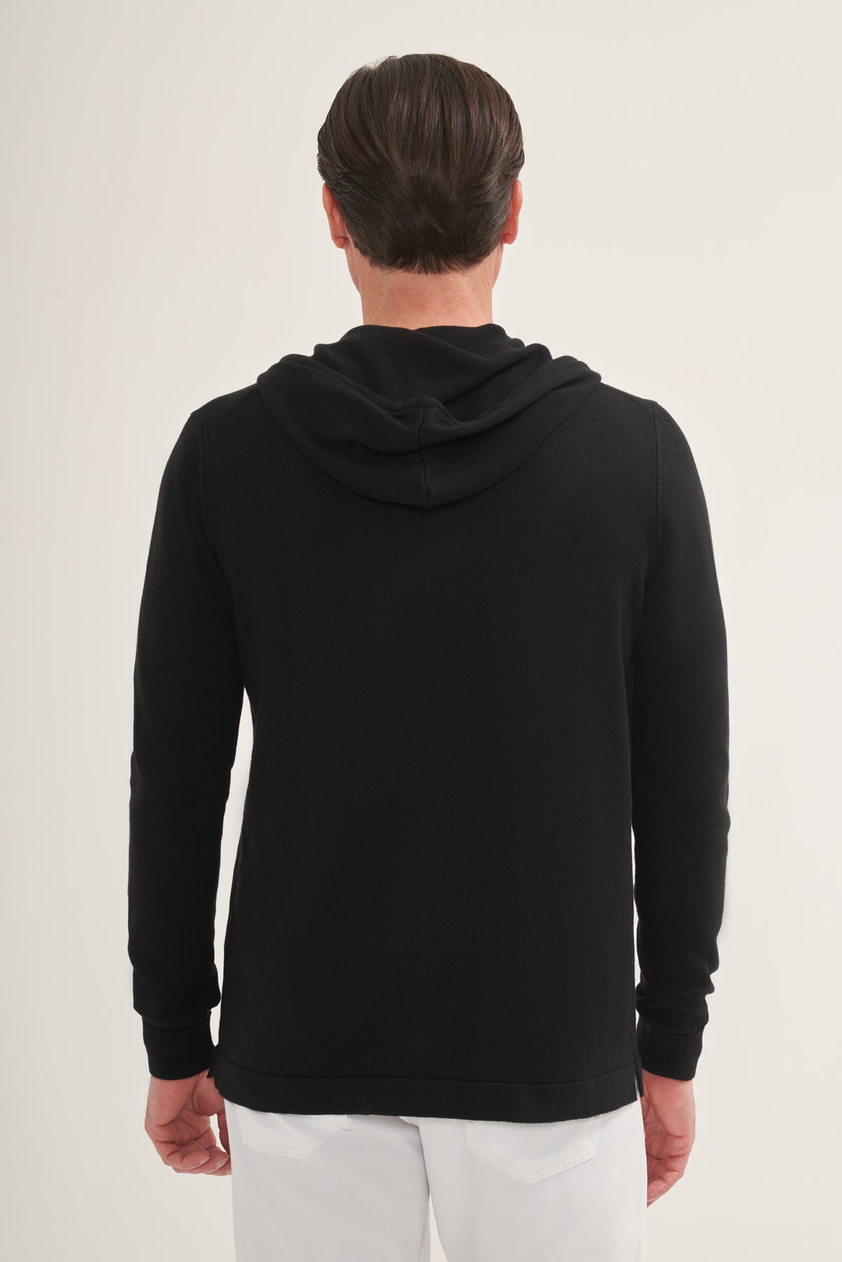 Lightweight Polo Knit Hoodie