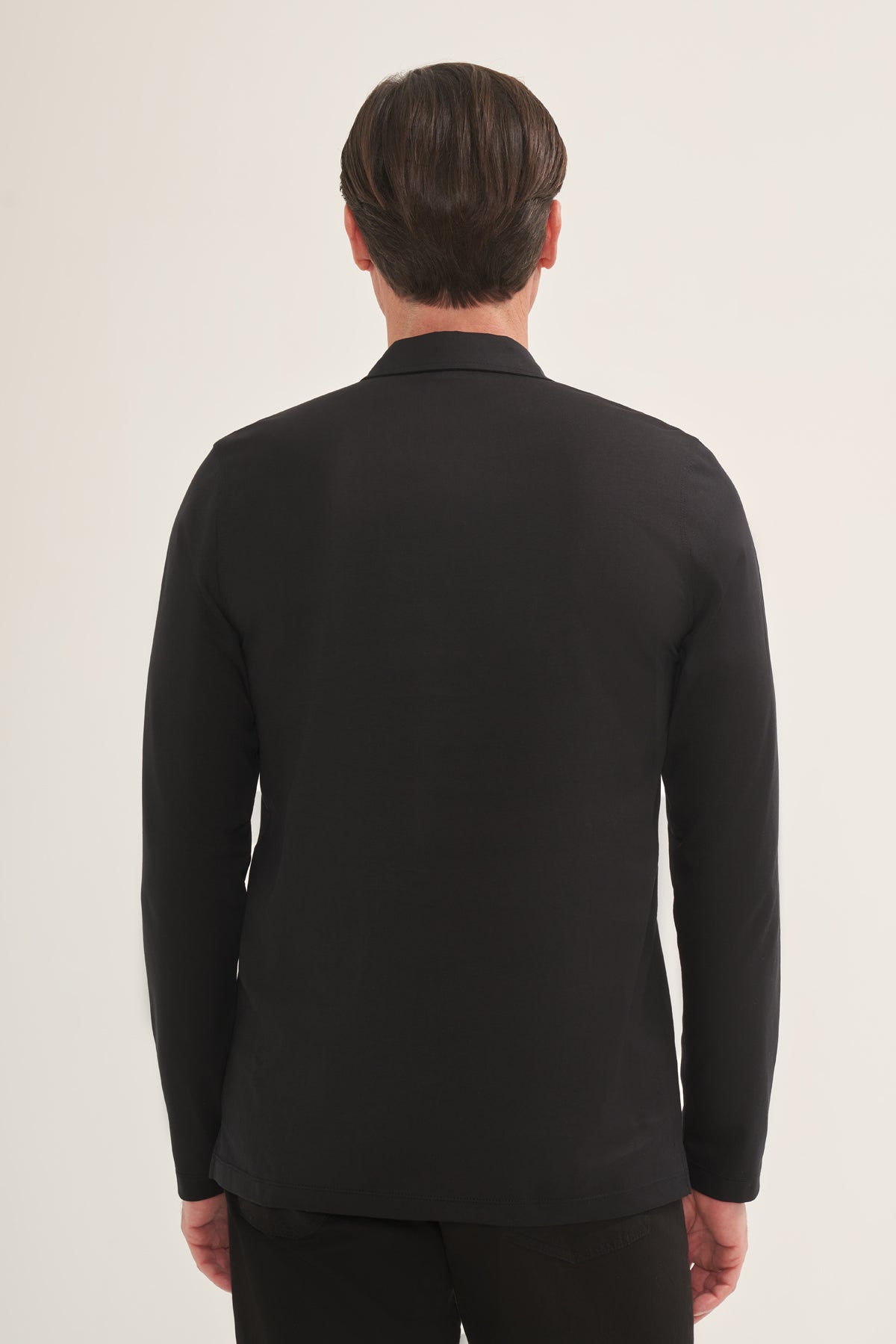 The Pure Cotton Long Sleeve Polo Shirt