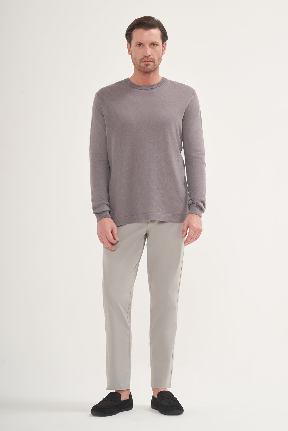 Lightweight Knit T-Shirt Long Sleeves