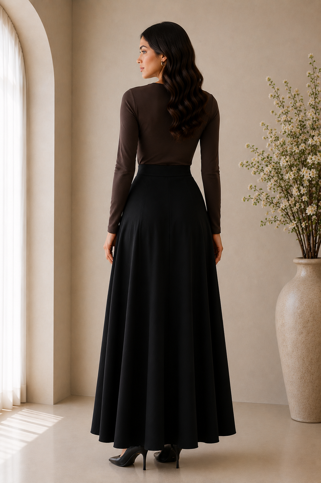 Classic Flow Maxi Skirt