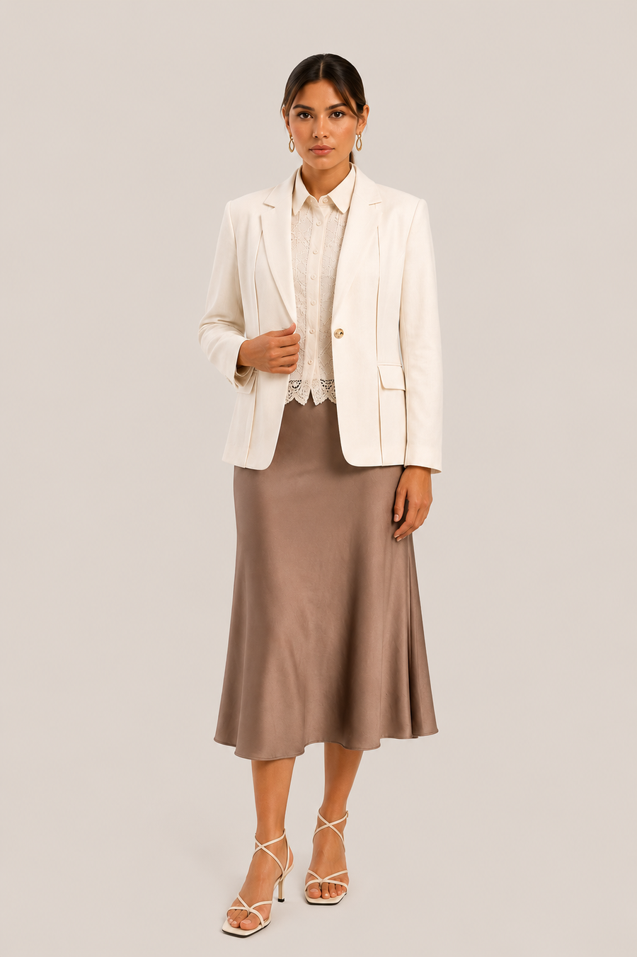 Classic Single-Button Blazer