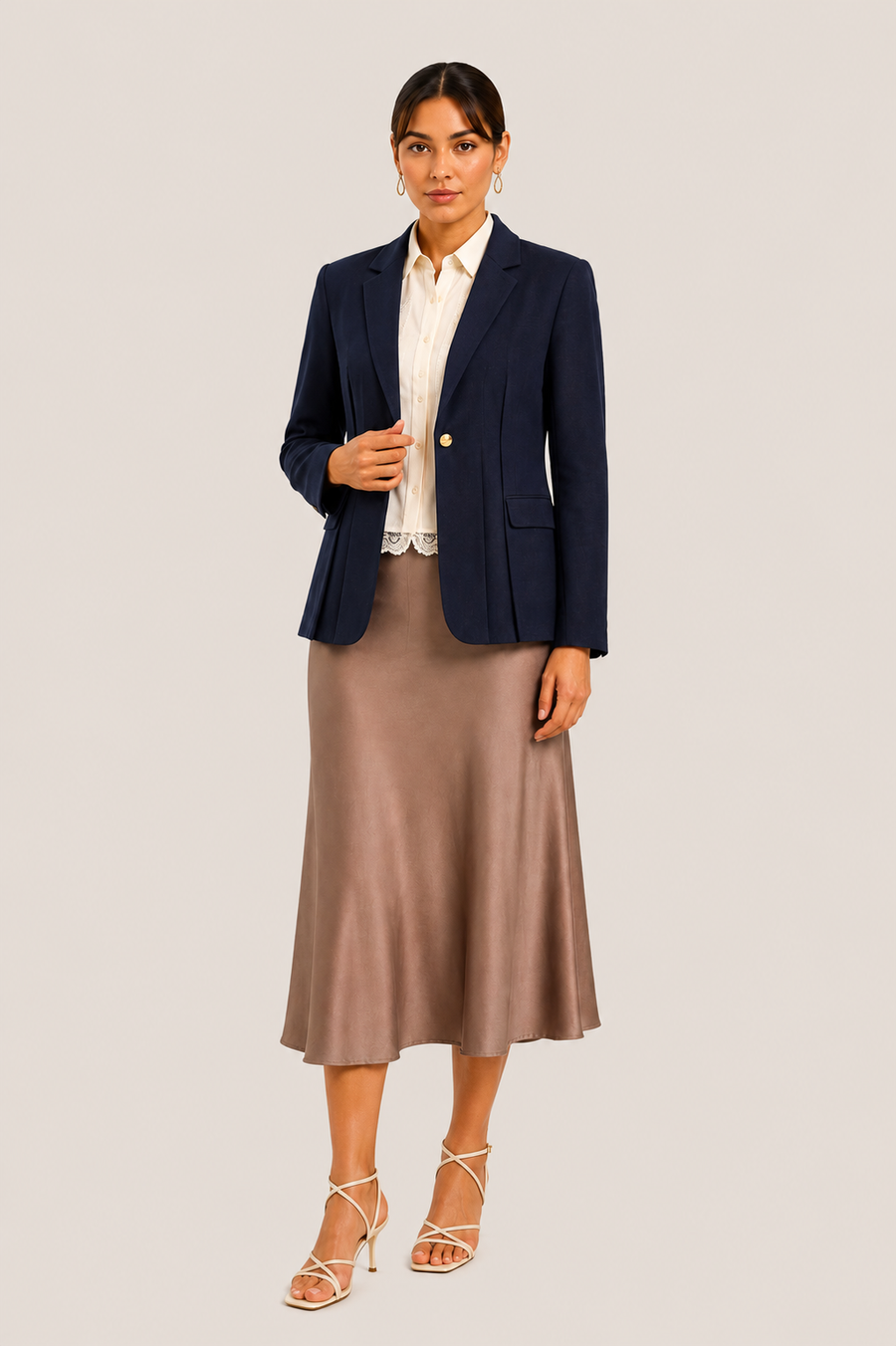 Classic Single-Button Blazer