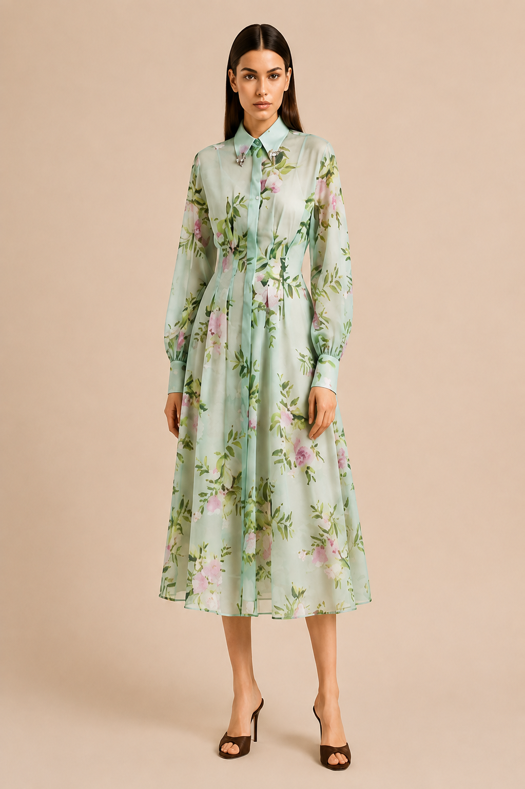 Emerald Garden Maxi Dress