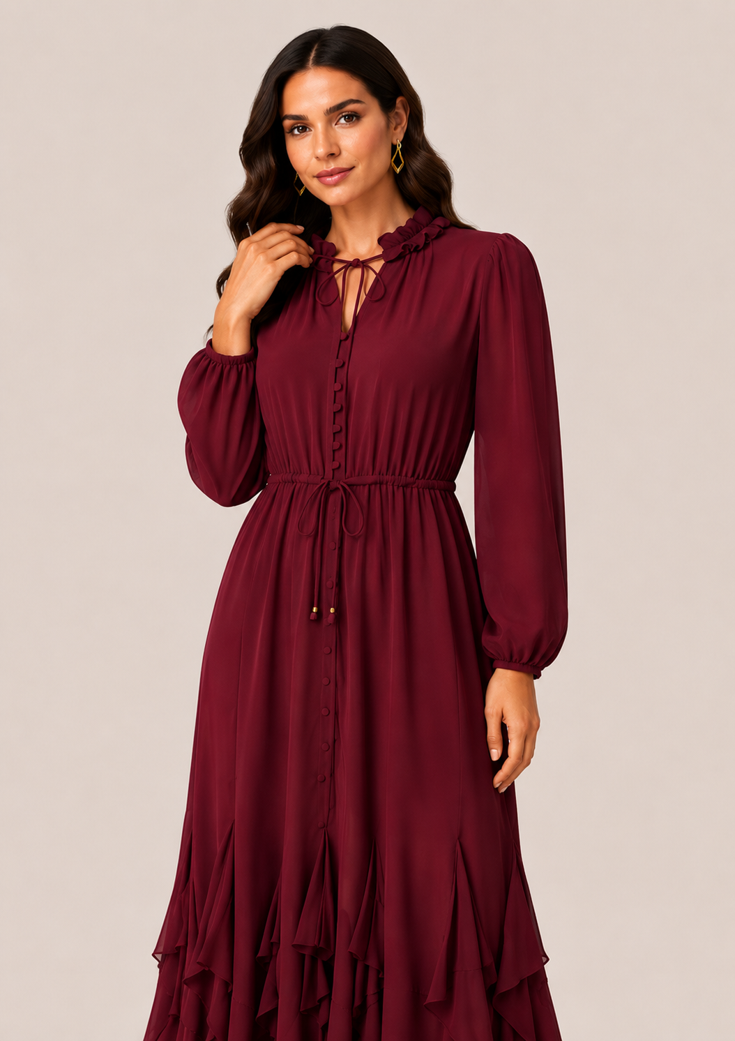 Ruffle Maxi Dress