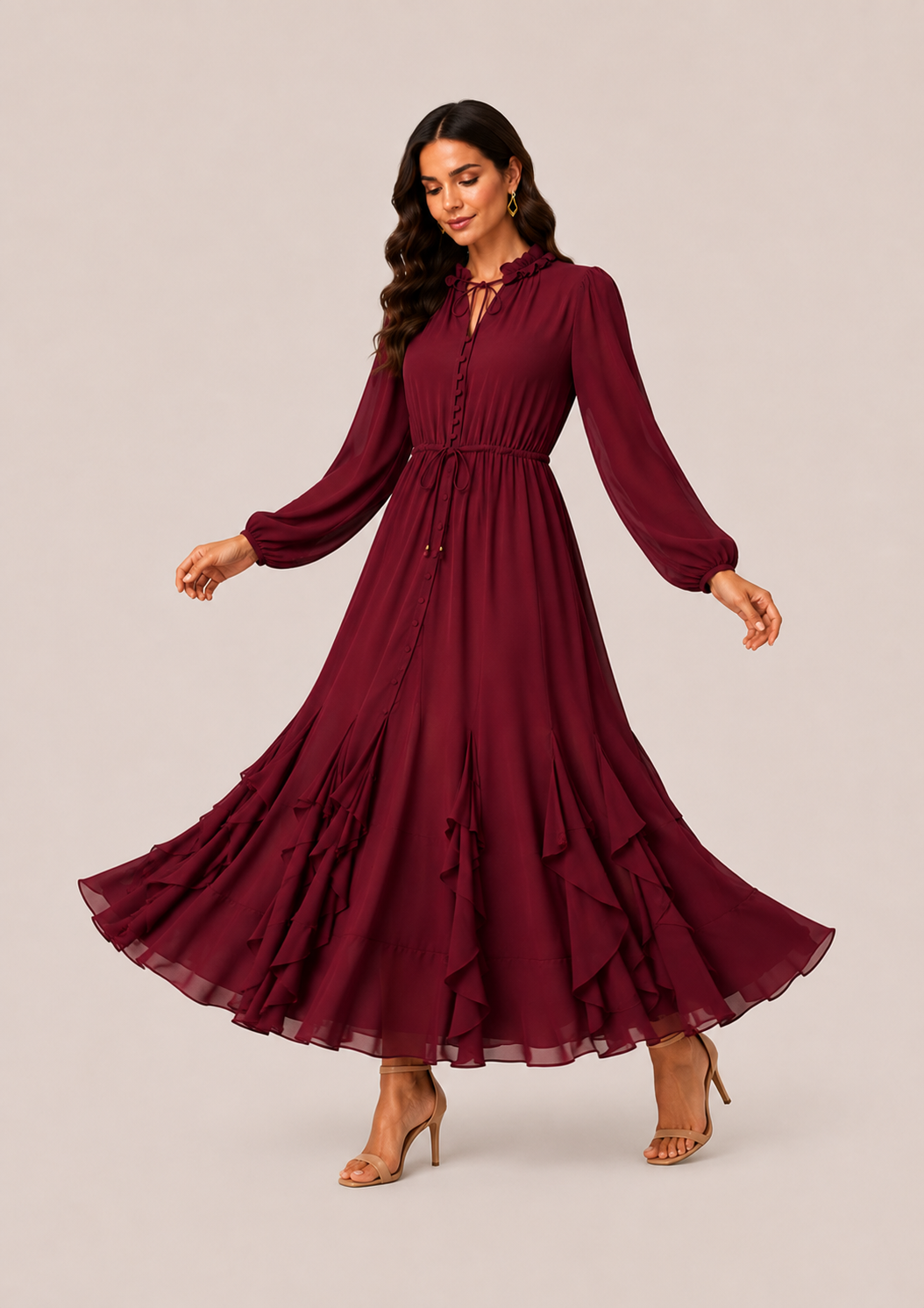 Ruffle Maxi Dress