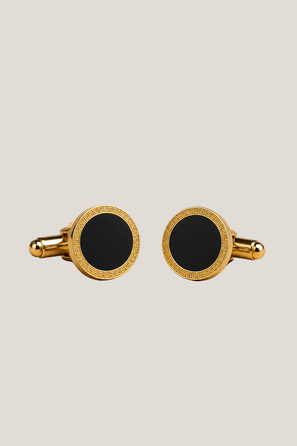 SASA MILANO Signature Cufflinks Gold & Grey