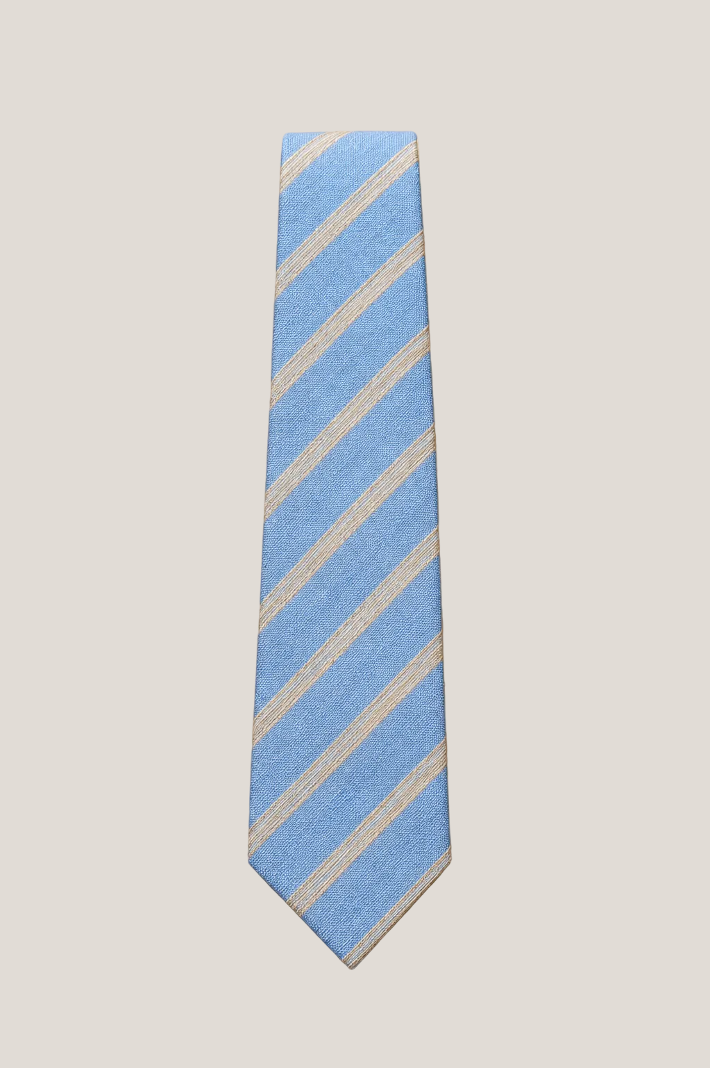 Sky Blue Stripe Silk Tie