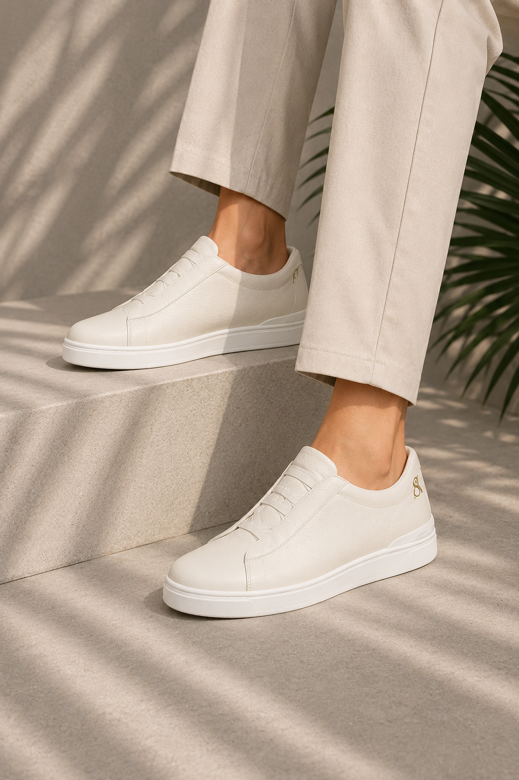 Casual Leather Slip-On Sneaker