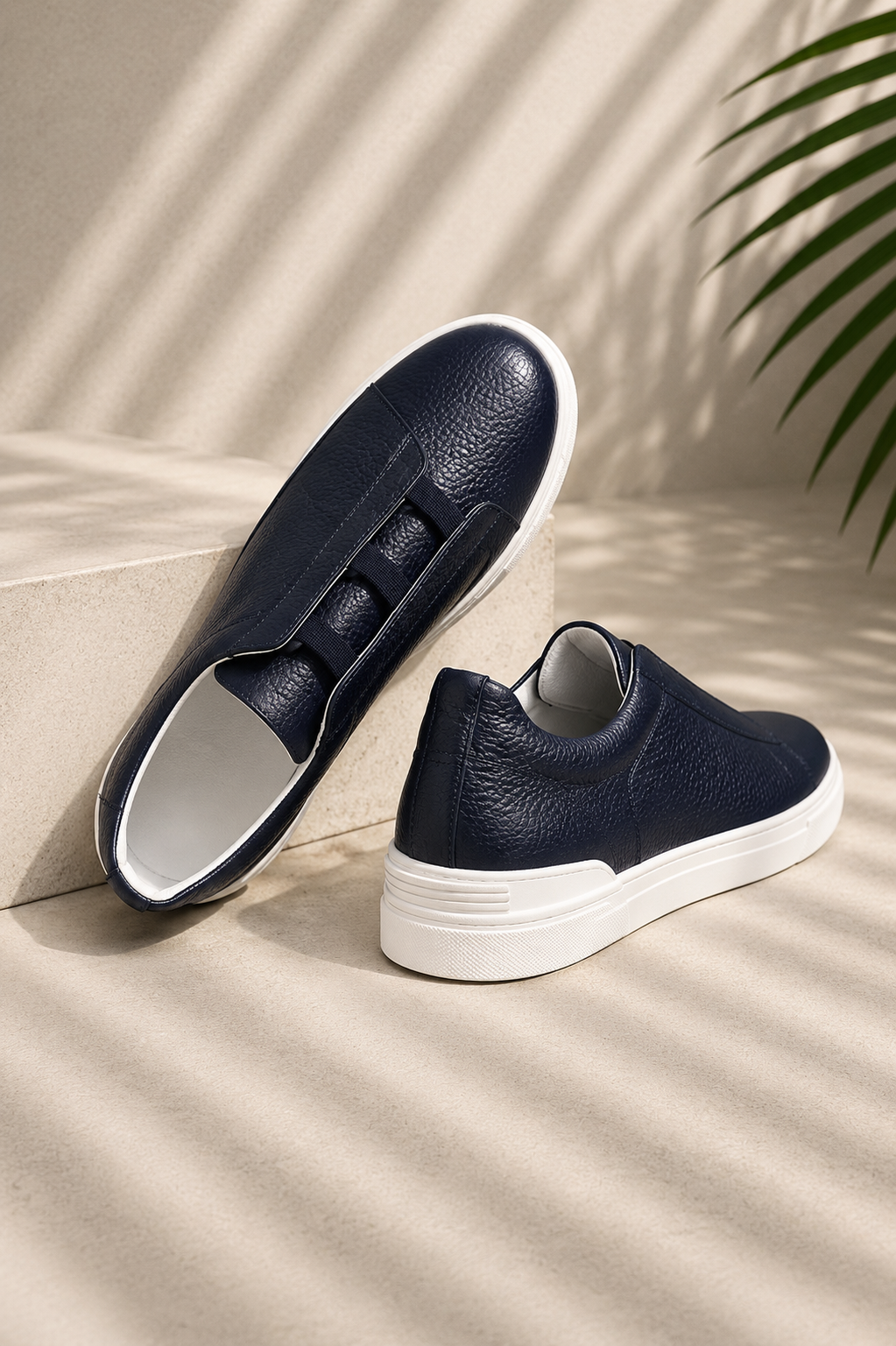 Casual Leather Slip-On Sneaker