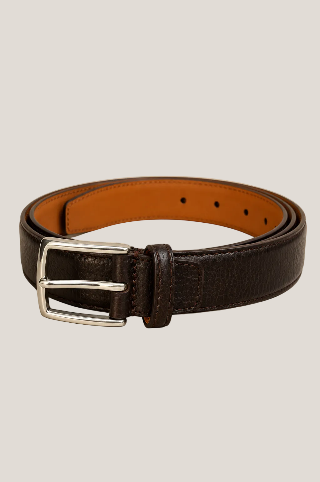 Classic Brown Leather Belt