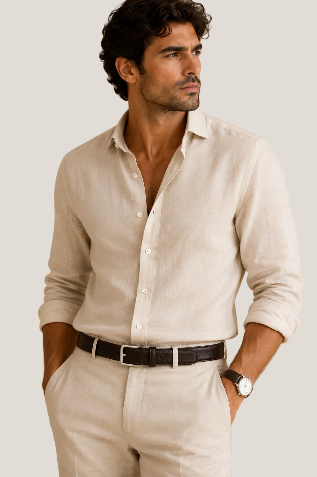 Classic Brown Leather Belt