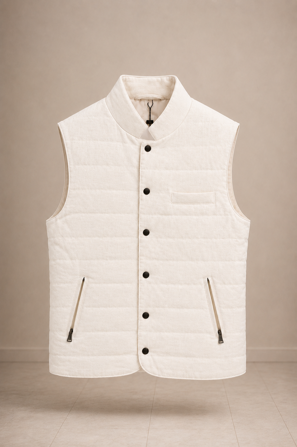 Linen Quilted Vest