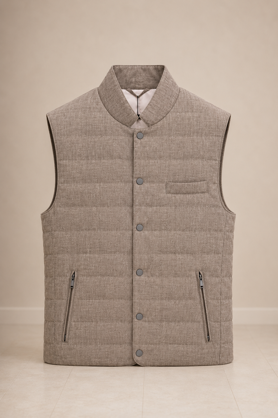 Linen Quilted Vest
