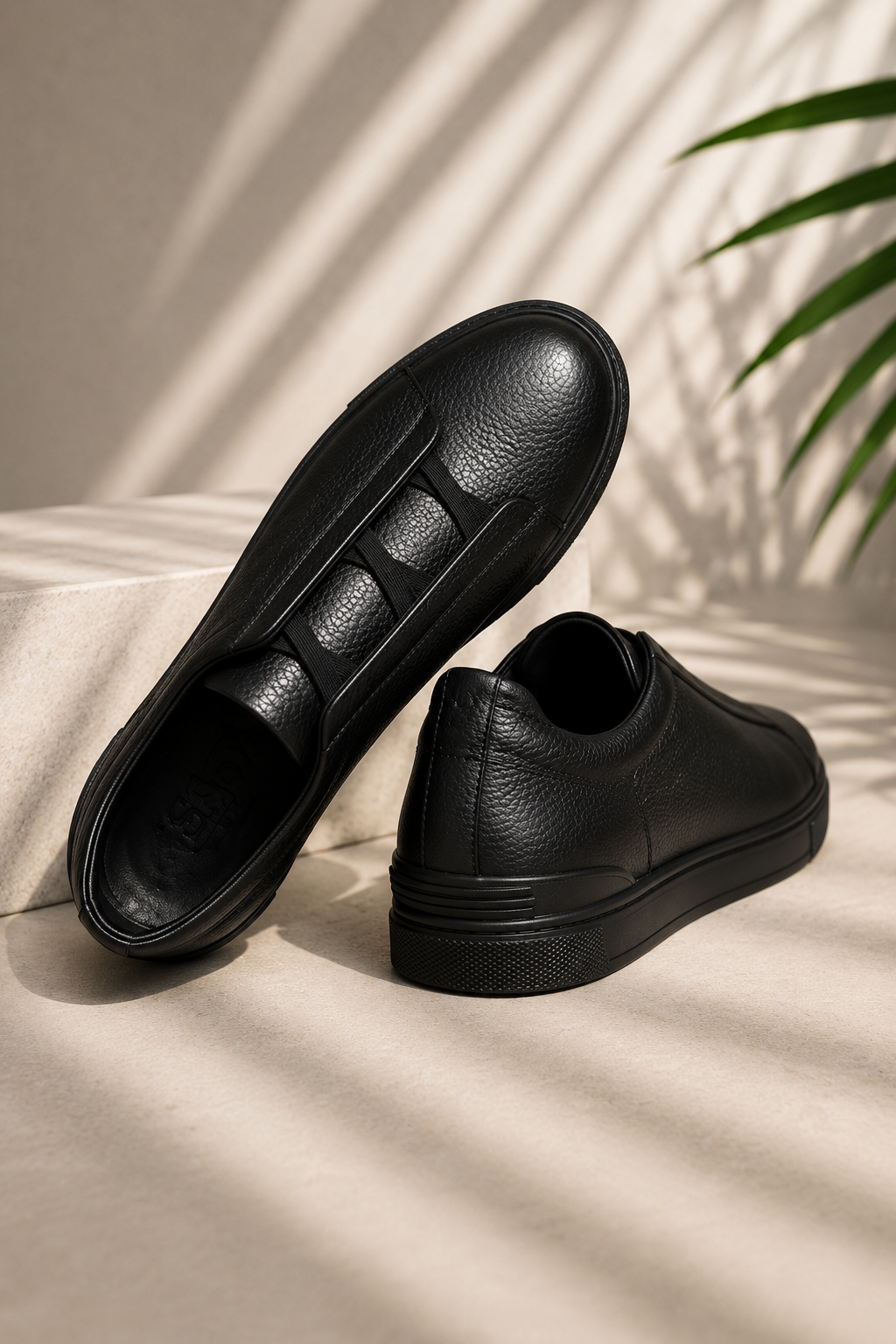 Casual Leather Slip-On Sneaker