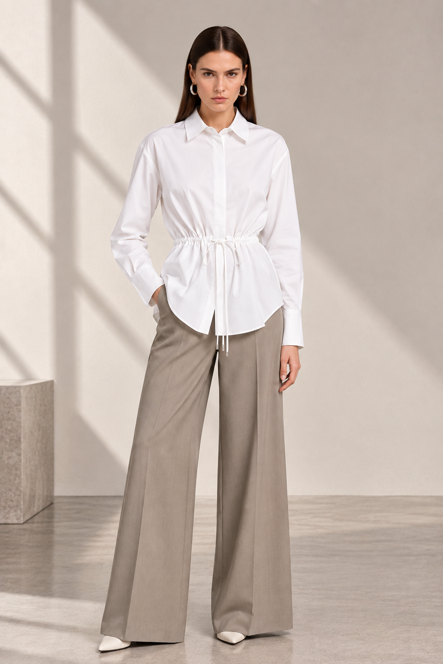 Cinched Waist Shirt