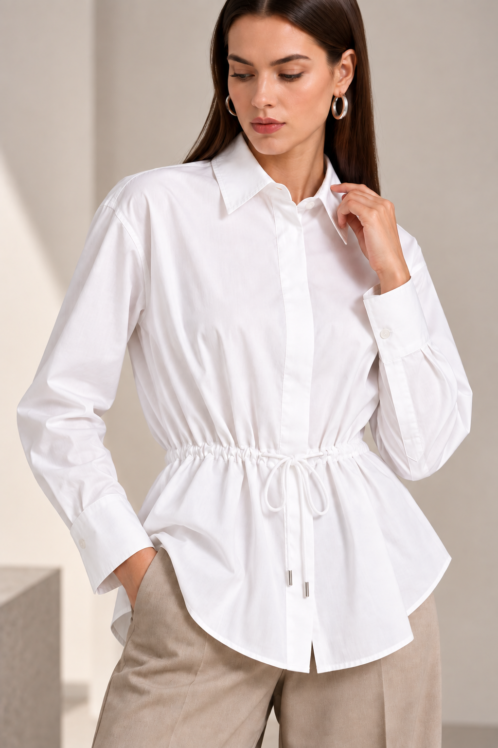 Cinched Waist Shirt