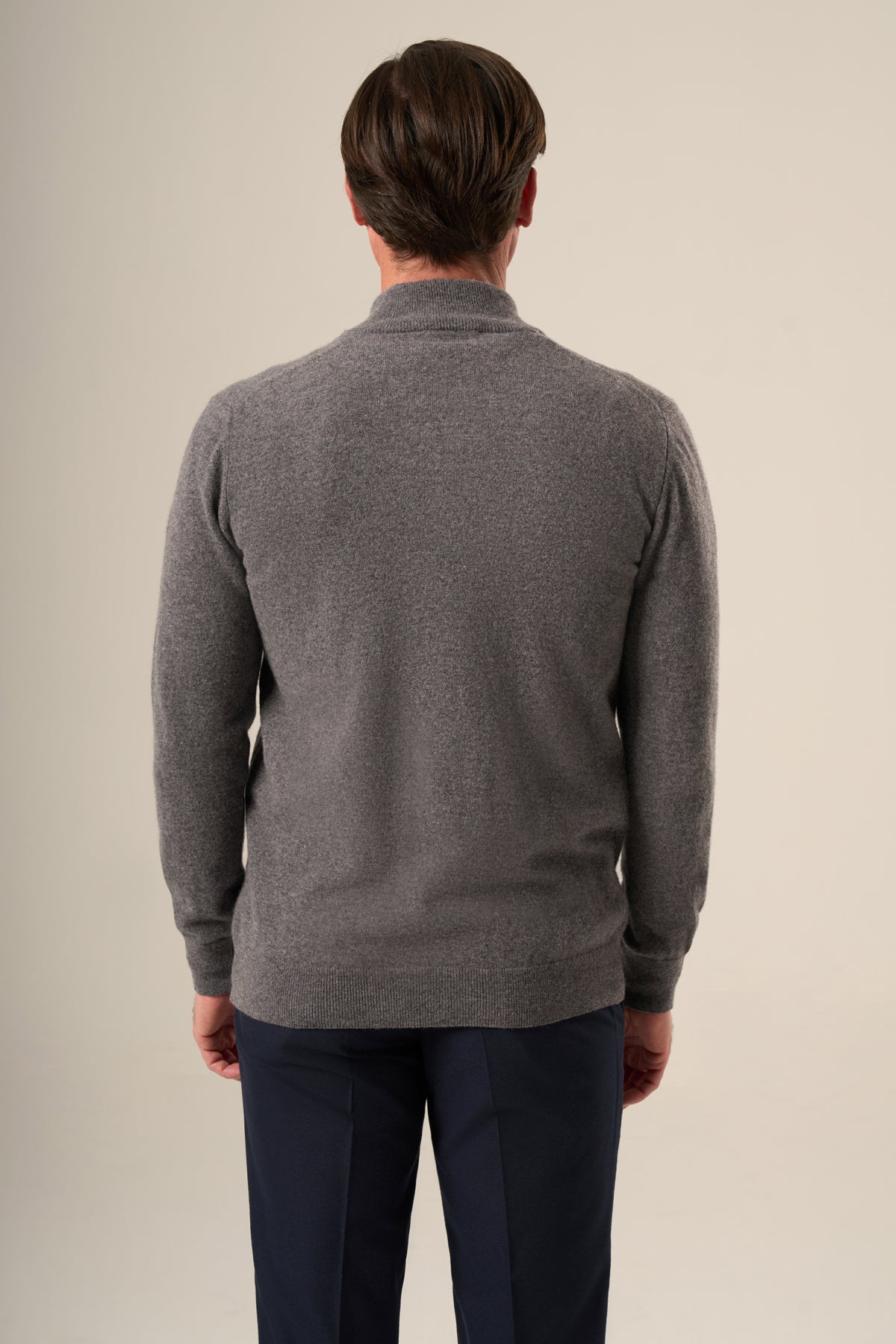 Men’s Wool-Cashmere Zip Cardigan