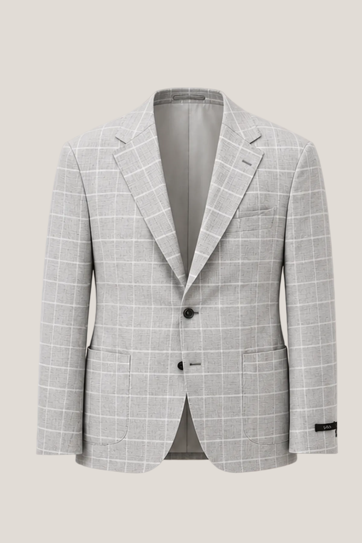 Light Grey Windowpane Sport Jacket