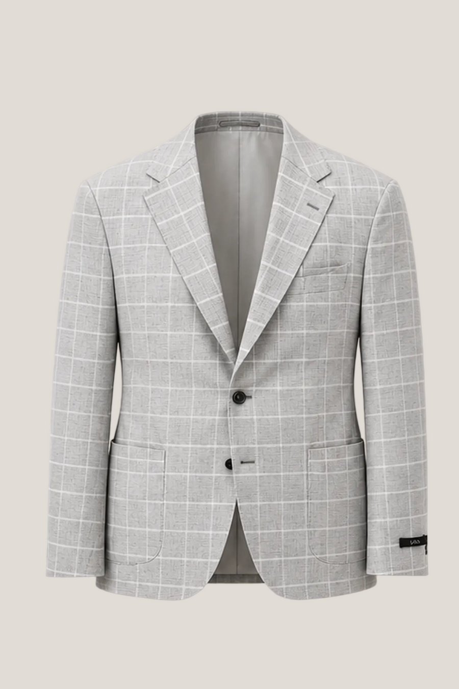 Light Grey Windowpane Sport Jacket