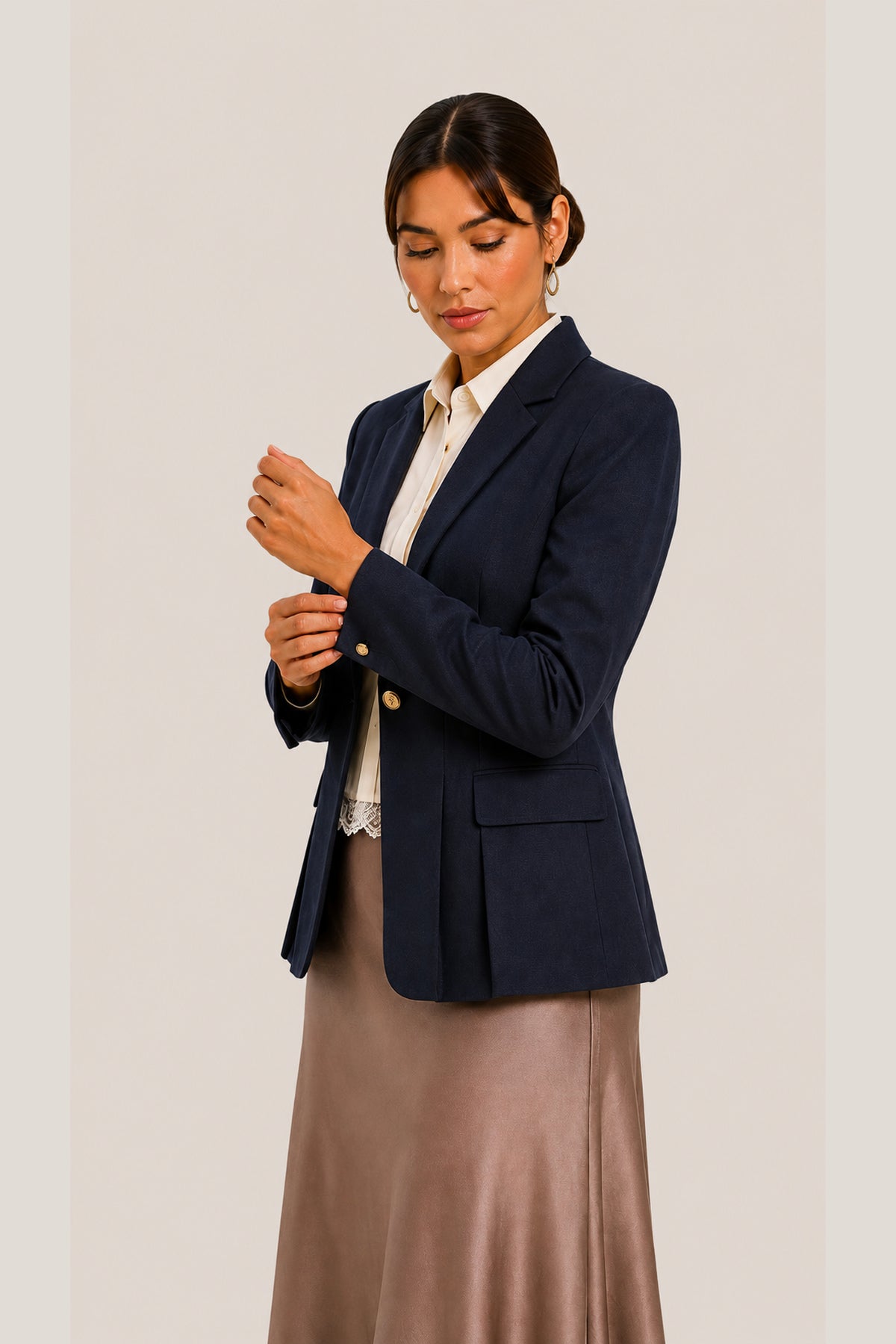 Classic Single-Button Blazer