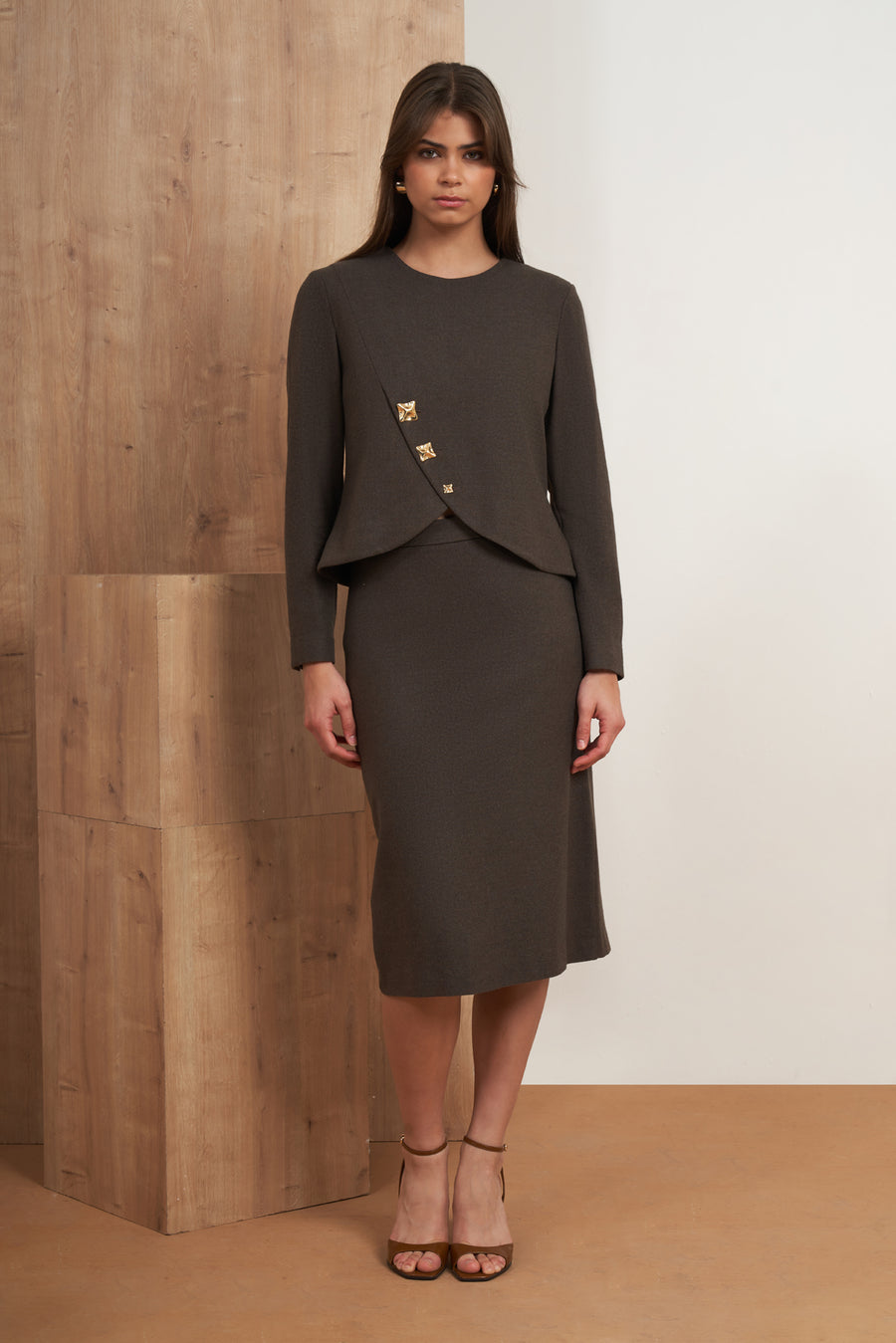 Overlap Skirt Set