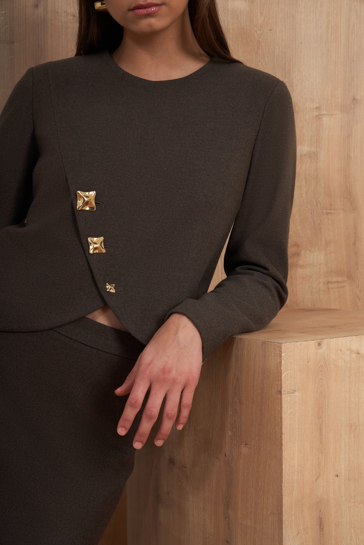 Overlap Skirt Set