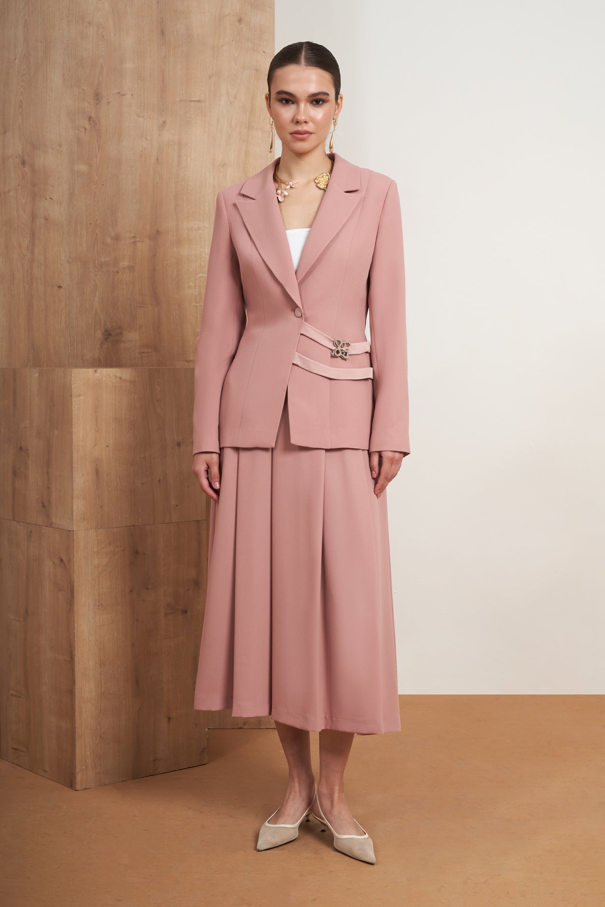 Tailored Skirt Set