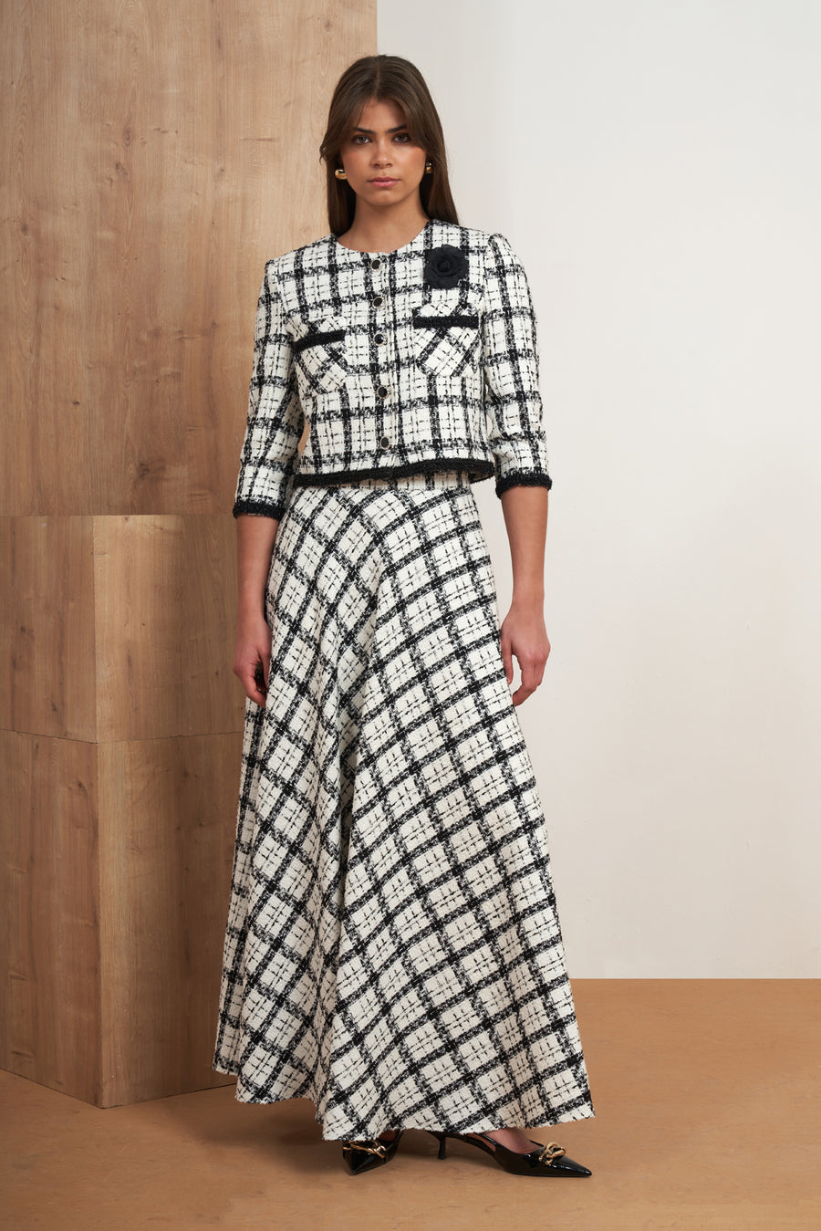 Tweed Skirt Set