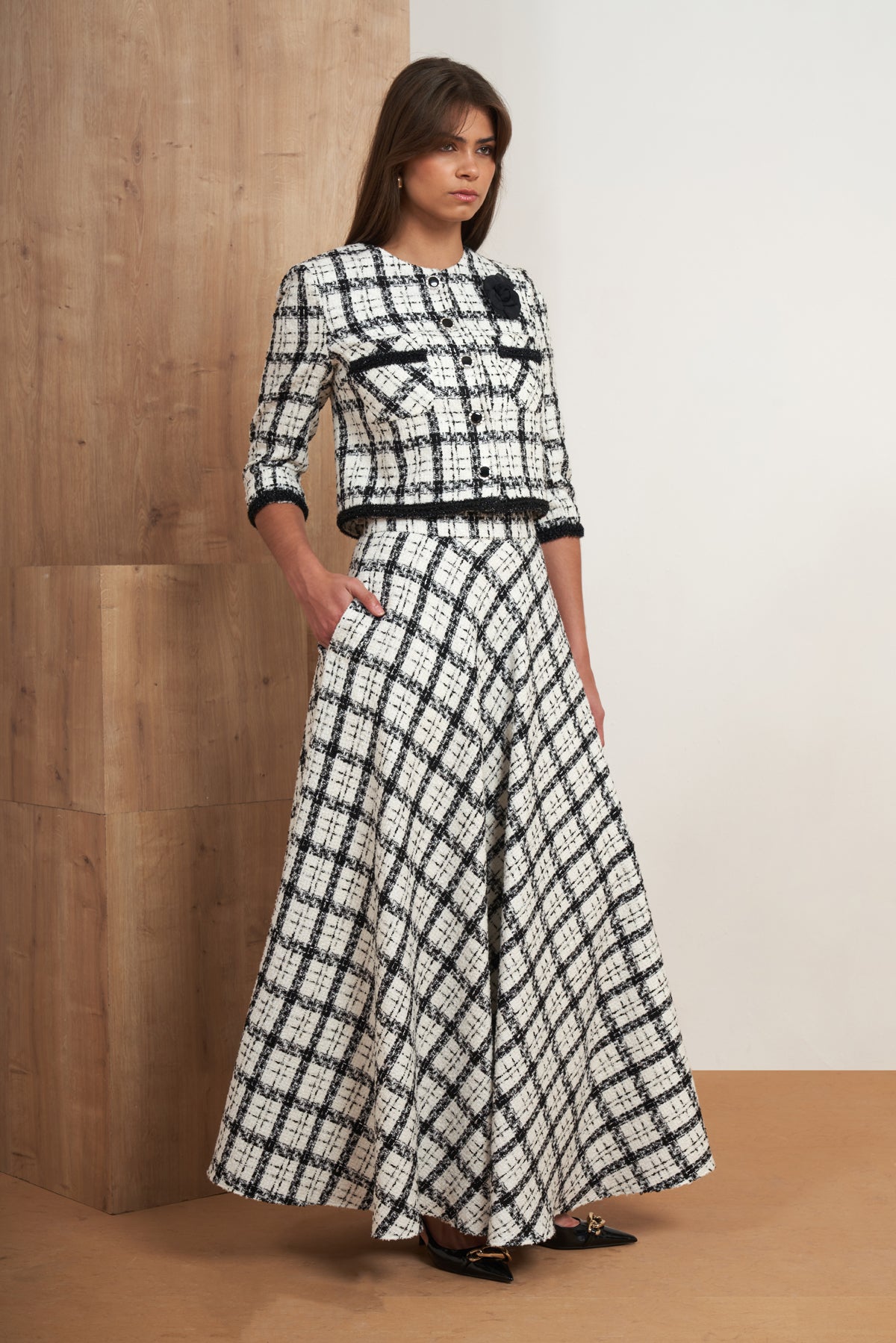 Tweed Skirt Set