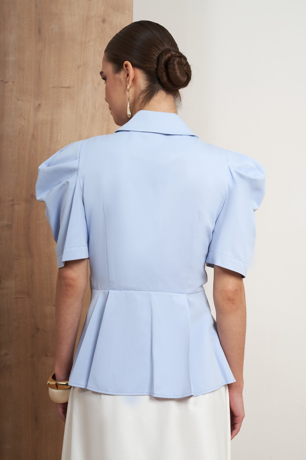 Puff Sleeve Button Shirt