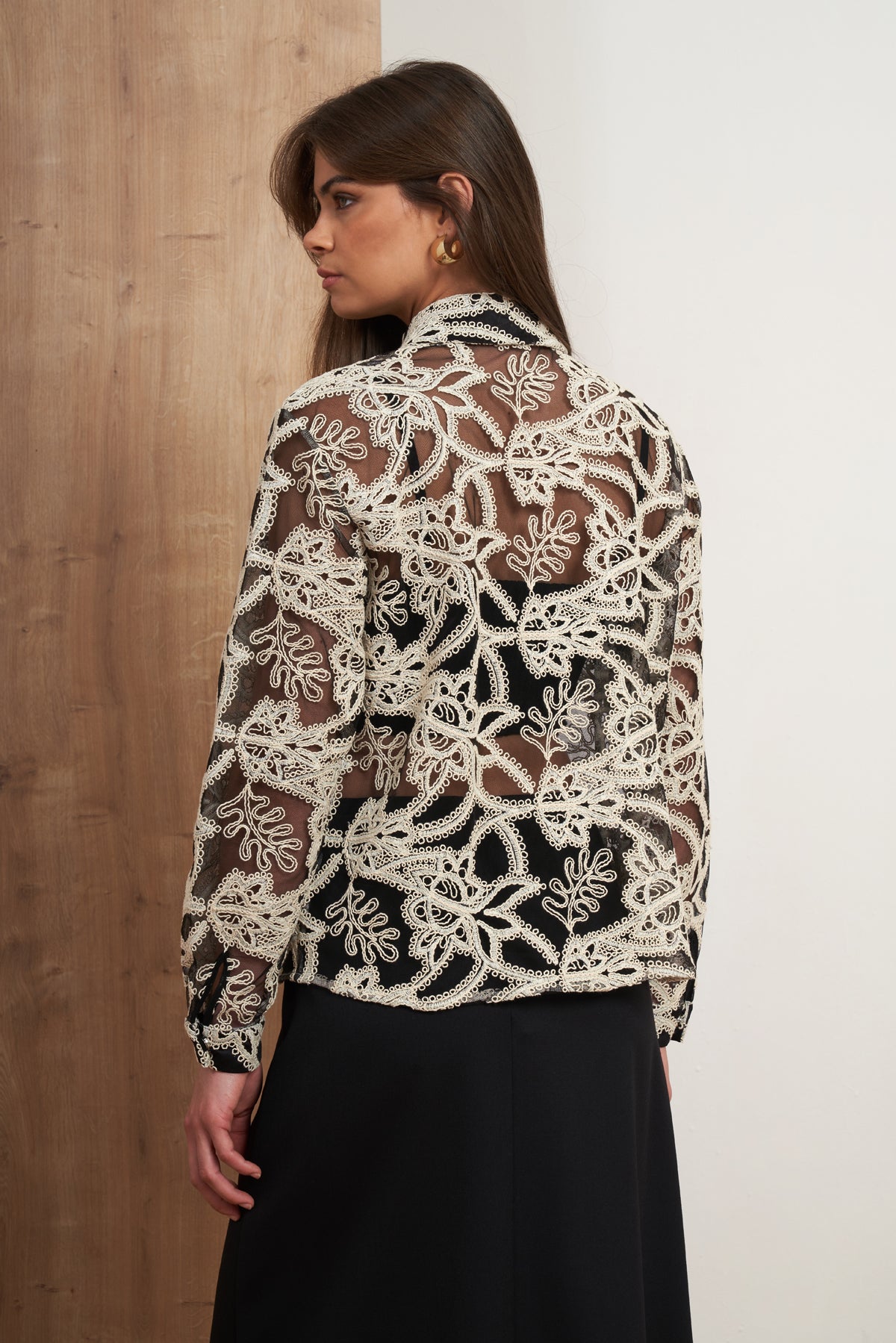 Embroidered Lace Blouse