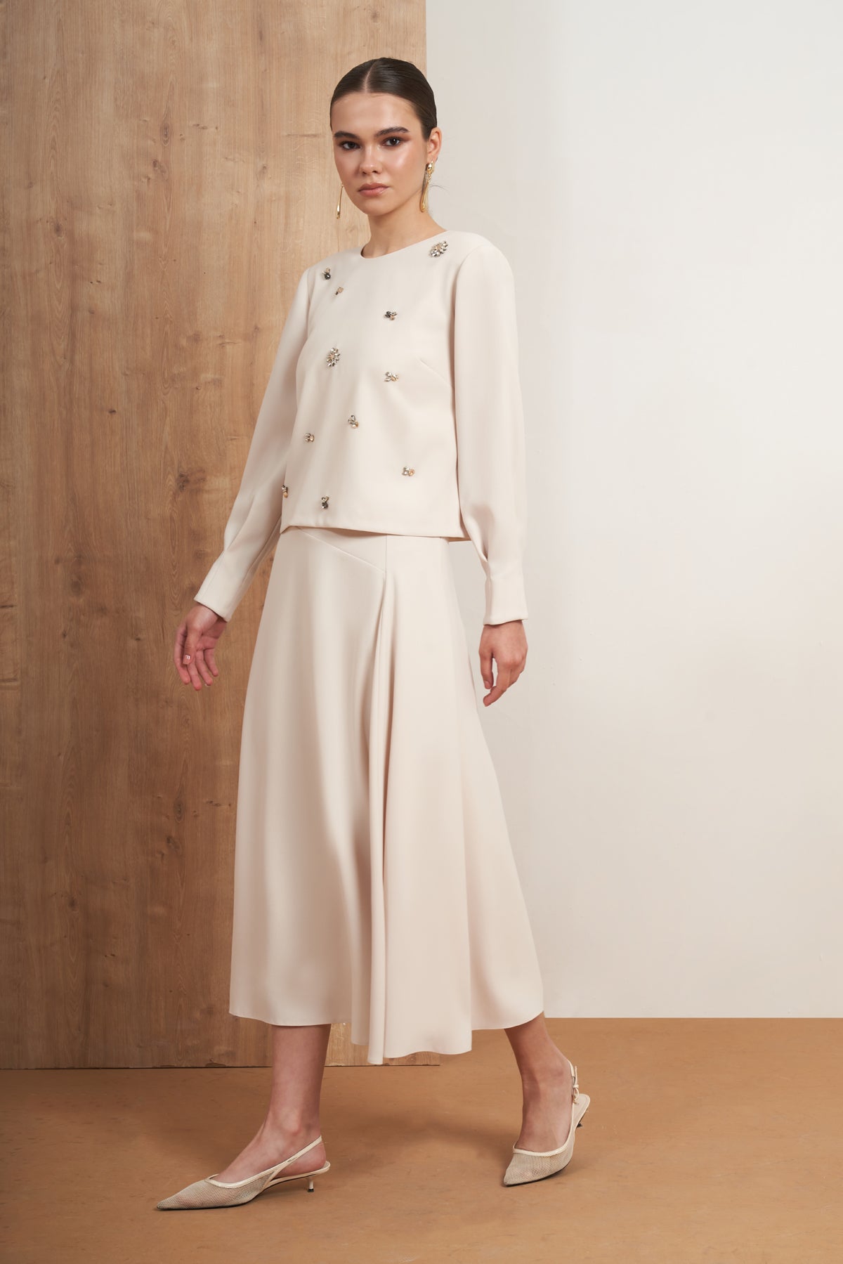 Embellished Skirt Set