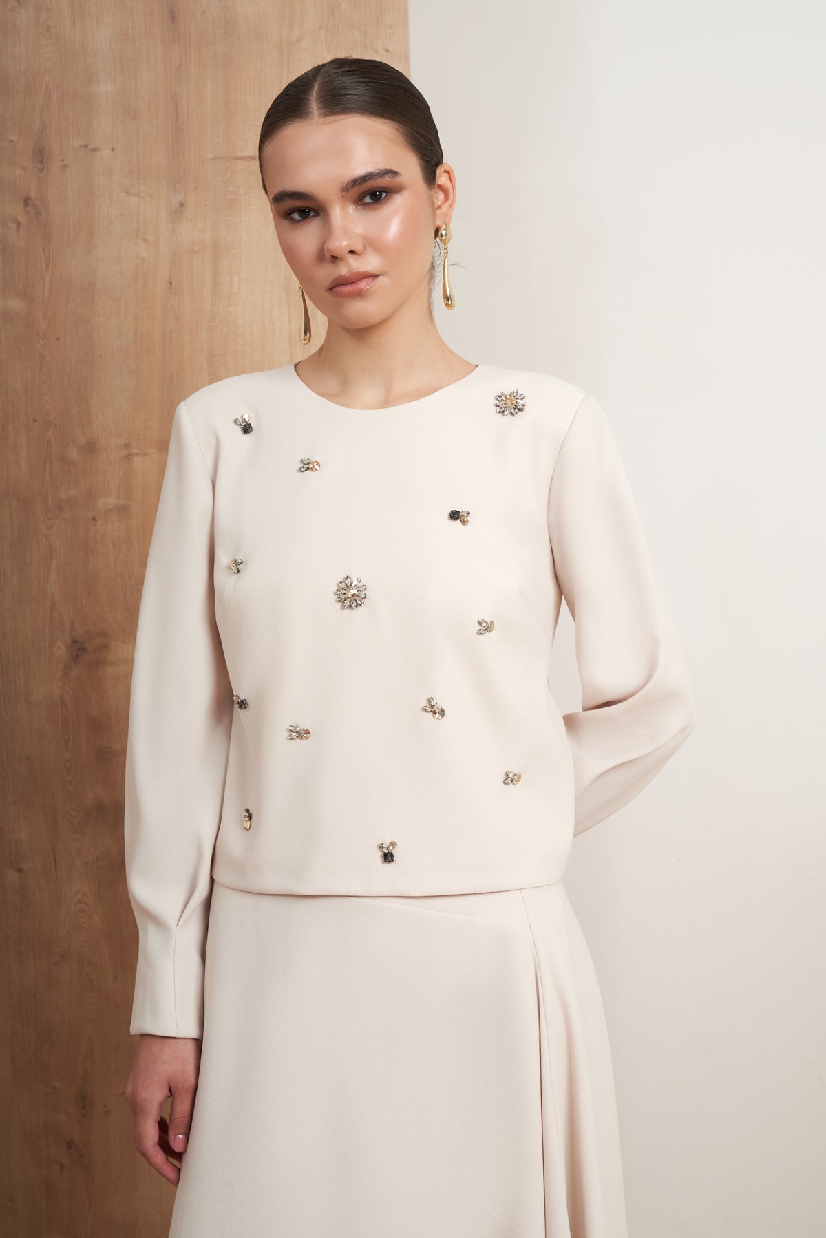Embellished Skirt Set