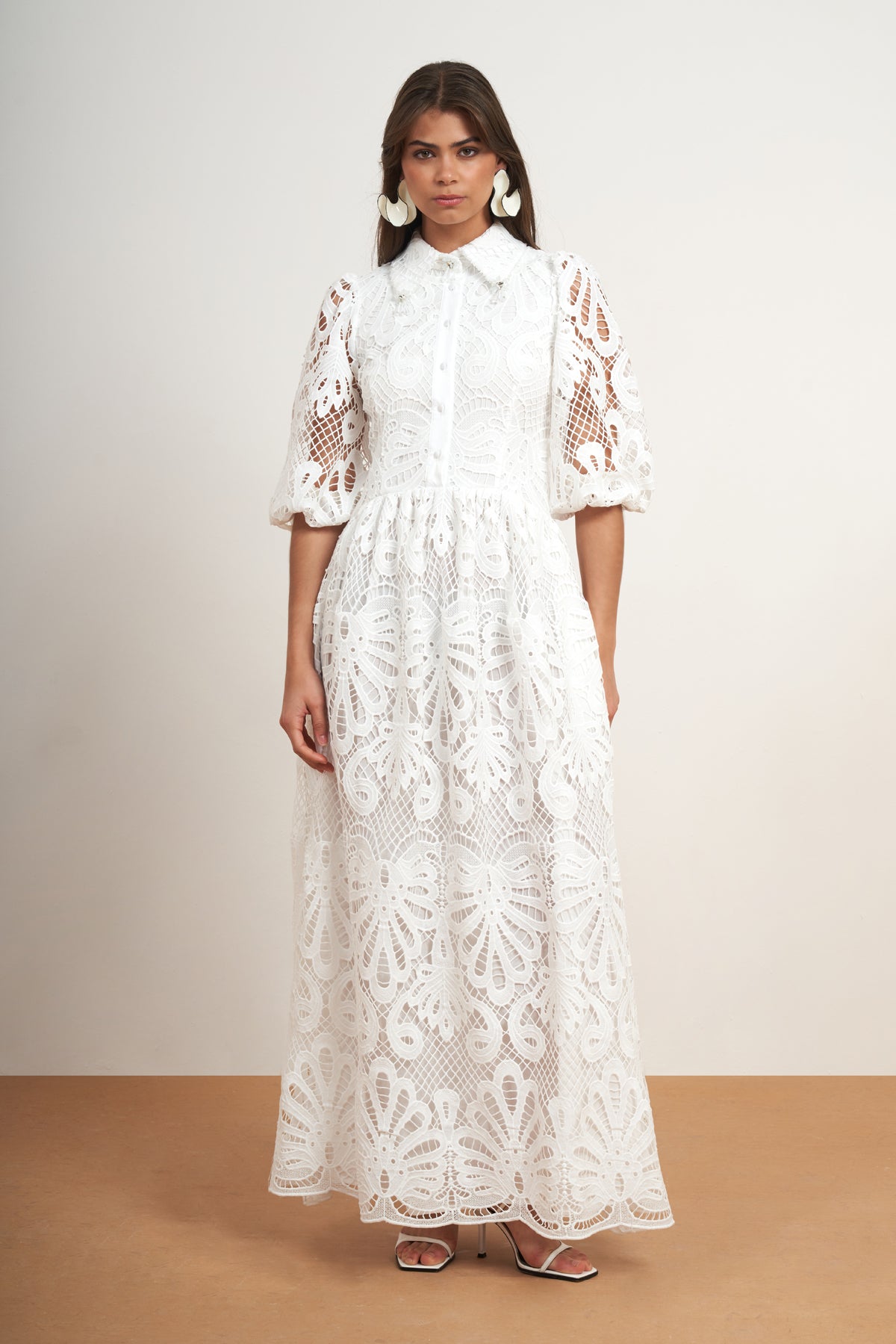Floral Lace Maxi Dress