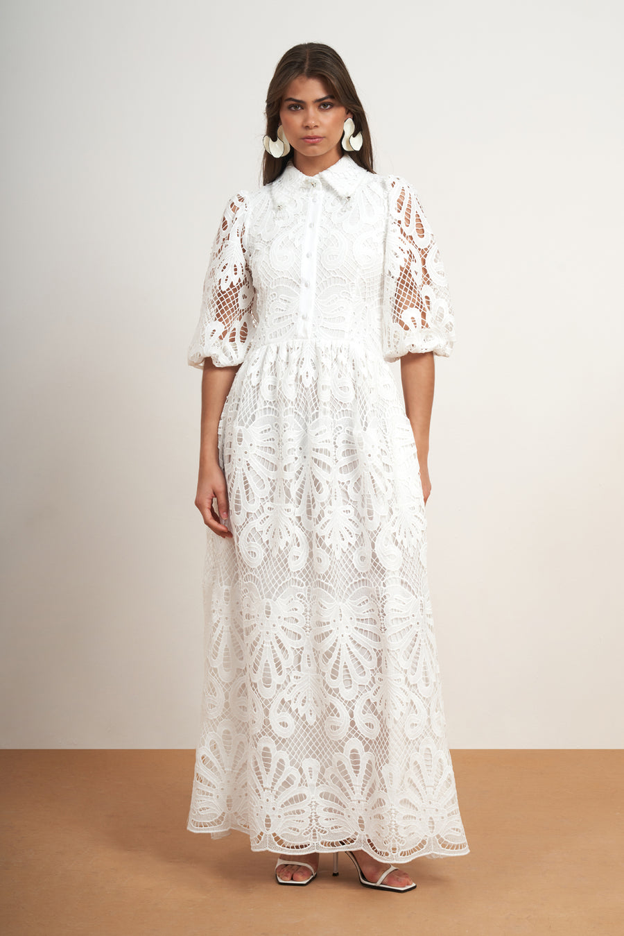 Floral Lace Maxi Dress
