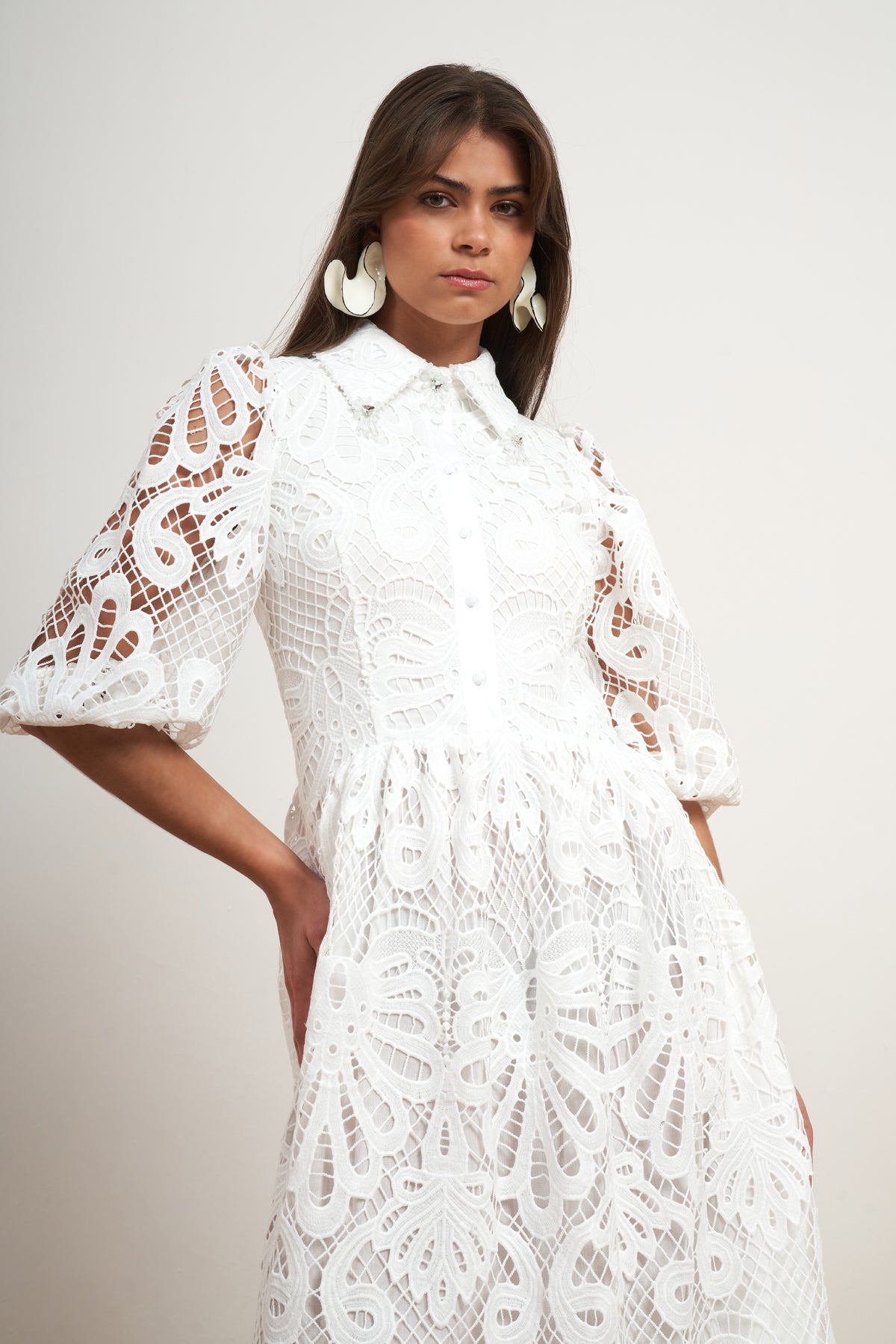 Floral Lace Maxi Dress